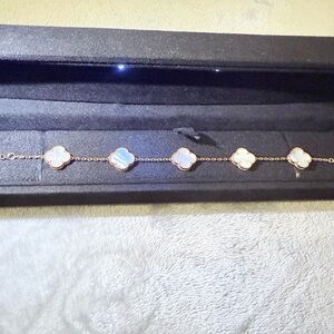 Chic Gold and Blue Women's Bracelet